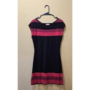 Women's Lilly‎ Pulitzer Kinley Colorblock Sweater Dress Navy/Pink Size Small
